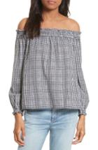 Women's Rag & Bone Drew Gingham Off The Shoulder Top