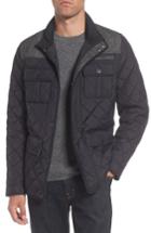 Men's Vince Camuto Diamond Quilted Full Zip Jacket - Green (online Only)