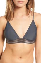 Women's Rip Curl Illusion Fixed Triangle Bikini Top - Grey
