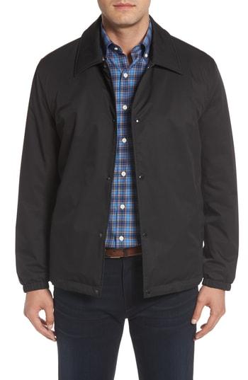 Men's Cole Haan Signature Faux Shearling Lined Jacket - Black