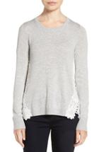 Women's Chelsea28 Lace Back Sweater, Size - Grey