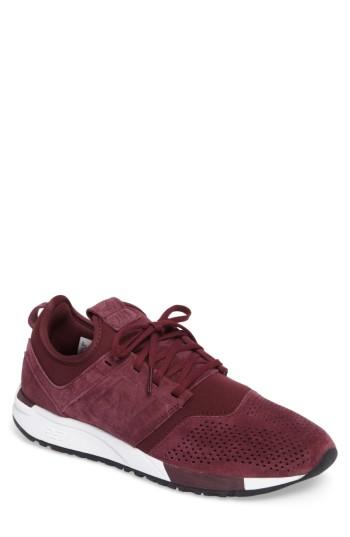 Men's New Balance 247 Sneaker .5 D - Burgundy