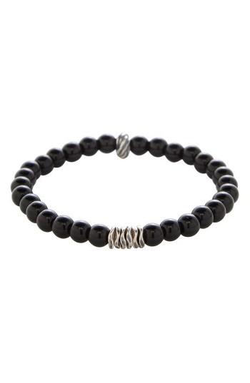 Men's Degs & Sal Onyx Bead Bracelet