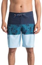 Men's Quiksilver Waterman Collection Fairway Triblock Board Shorts - Blue