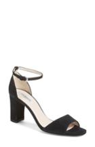 Women's L.k. Bennett 'helena' Ankle Strap Block Heel Sandal .5us / 38eu - Black