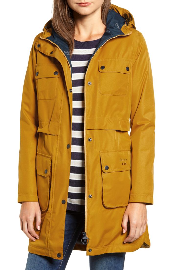Women's Barbour Isobar Waterproof Jacket Us / 12 Uk - Yellow