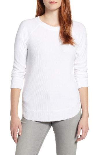 Women's Caslon Ribbed Knit Top - White