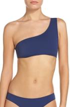 Women's Solid & Striped Cindy Asymmetrical Bikini Top - Blue