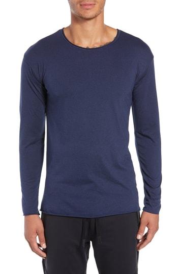 Men's Alo The Ultimate Long Sleeve Shirt - Blue