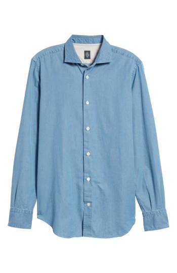 Men's Eleventy Denim Sport Shirt