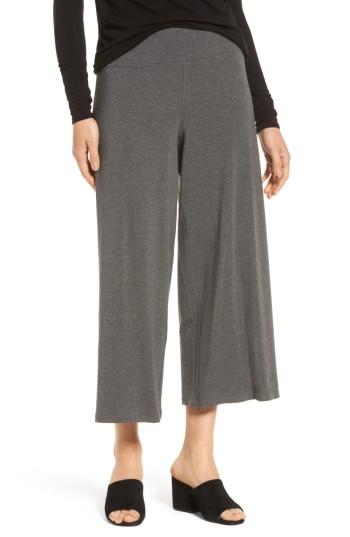 Women's Eileen Fisher Wide Leg Crop Pants - Grey