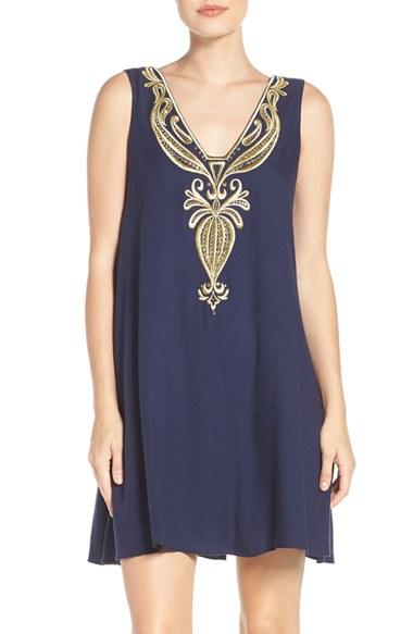 Women's Lilly Pulitzer Owen Embroidered Trapeze Dress
