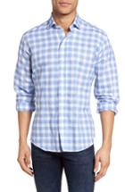 Men's Ledbury Slim Fit Check Sport Shirt - Blue