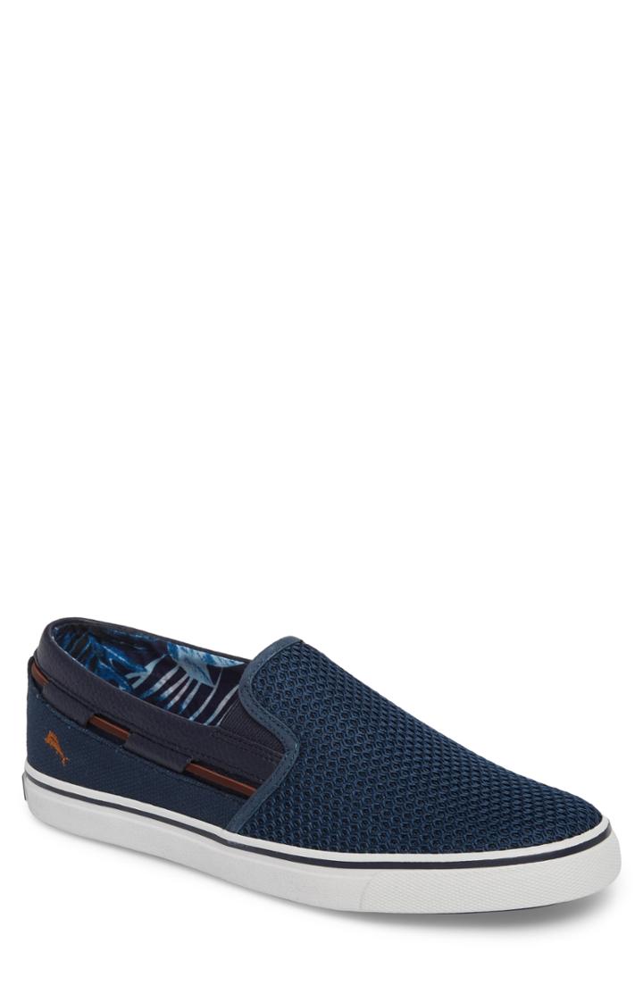 Men's Tommy Bahama Exodus Mesh Slip-on Sneaker M - Blue