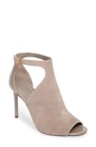 Women's Tory Burch Ashton Open Toe Bootie .5 M - Grey