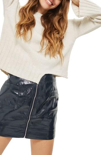 Women's Topshop Half Hem Sweater Us (fits Like 2-4) - Beige