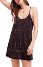 Women's Free People Sedona Embellished Slipdress, Size - Black