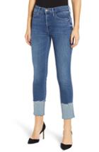 Women's Mother The Ponyboy Frayed Ankle Jeans - Blue