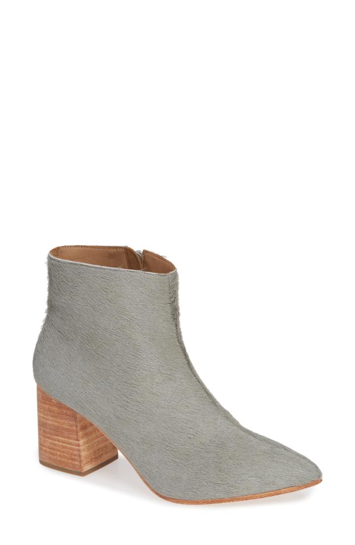 Women's Huma Blanco Vania Genuine Calf Hair Bootie Us / 37eu - Grey