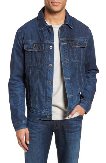 Men's Ag Regular Fit Lined Denim Jacket - Blue