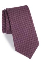 Men's Michael Bastian Geometric Wool Tie, Size - Purple