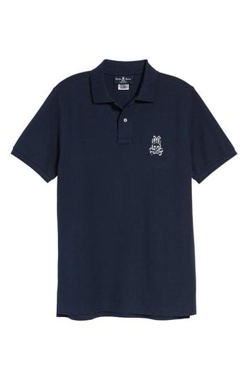 Men's Psycho Bunny Camo Polo (xs) - Blue