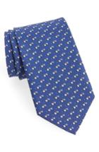Men's Salvatore Ferragamo Race Car Print Silk Tie