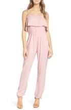 Women's Nsr Ruffle Jumpsuit - Pink