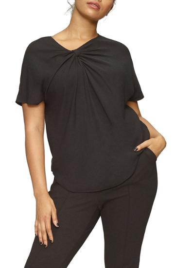 Women's Universal Standard Knot Neck Top Xs (2-4) - Black