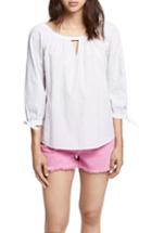 Women's Sanctuary Summer Escape Striped Peasant Blouse - Purple