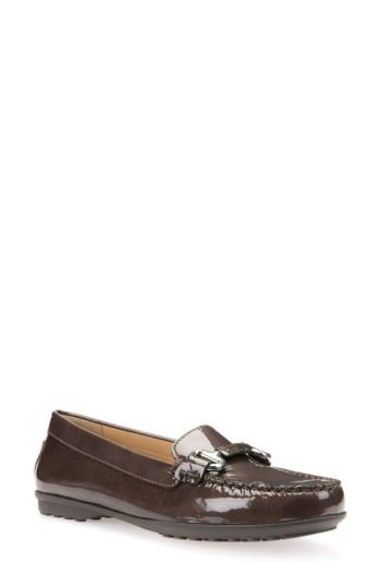 Women's Geox Elidia Bit Water Resistant Loafer Us / 35eu - Brown