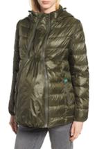 Women's Modern Eternity Lightweight Puffer Convertible 3-in-1 Maternity Jacket - Green