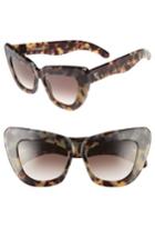 Women's Valley 50mm Genius Child Cat Eye Sunglasses - Desert Leopard Tortoise