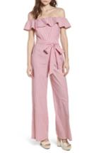 Women's Wayf Grenoble Off The Shoulder Jumpsuit - Red
