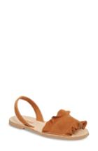 Women's Solillas Frilled Flat Sandal Us / 37eu - Brown