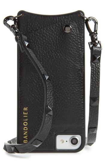 Bandolier Sarah Leather Iphone 6/7/8 & 6/7/8 Crossbody Case - White