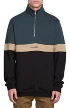 Men's Volcom Rainer Color Block Quarter Zip Pullover - Green