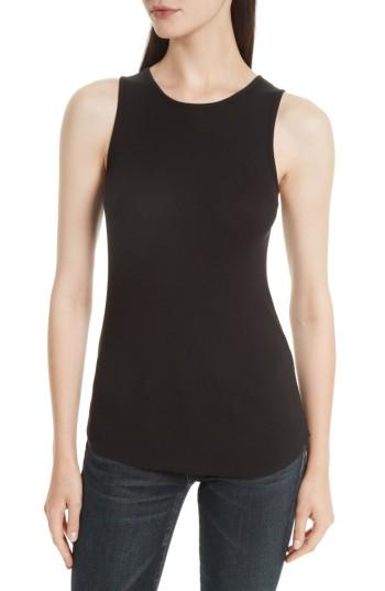 Women's Vince High Neck Tank - Black