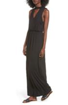 Women's Lush Cutout Maxi Dress - Black