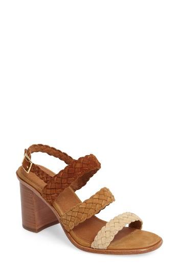 Women's Frye Amy Braid Sandal M - Brown