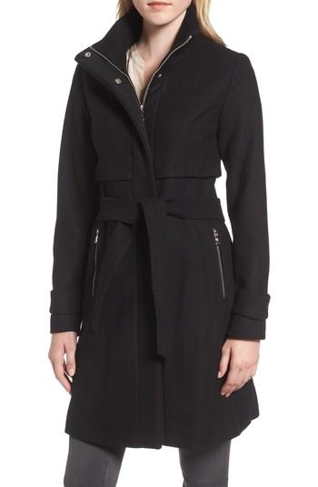 Women's Vince Camuto Flange Belted Coat