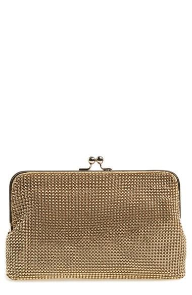 Whiting & Davis Mesh Clutch - Metallic