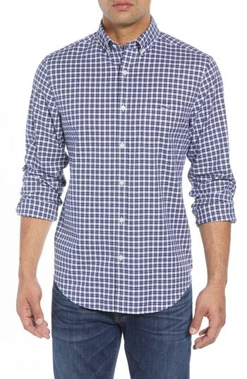 Men's Vineyard Vines Eagle Hill Classic Fit Check Sport Shirt - Blue