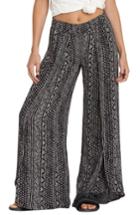 Women's Billabong Wandering Soul Wide Leg Pants - Black