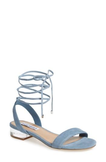 Women's Steve Madden 'carolyn' Lace-up Sandal .5 M - Blue