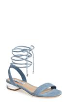 Women's Steve Madden 'carolyn' Lace-up Sandal .5 M - Blue