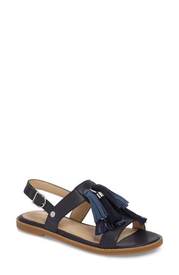 Women's Hush Puppies Chrissie Tassel Sandal .5 M - Blue