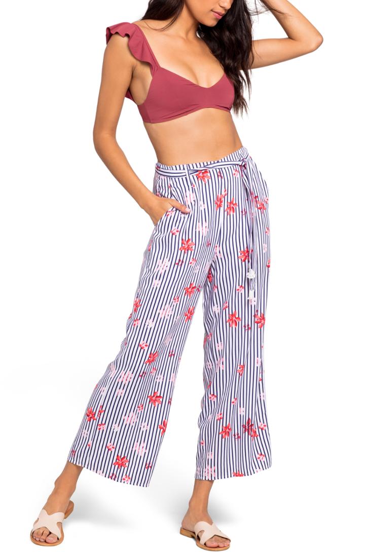 Women's L Space Floral Bay Smith Cover-up Pants - White