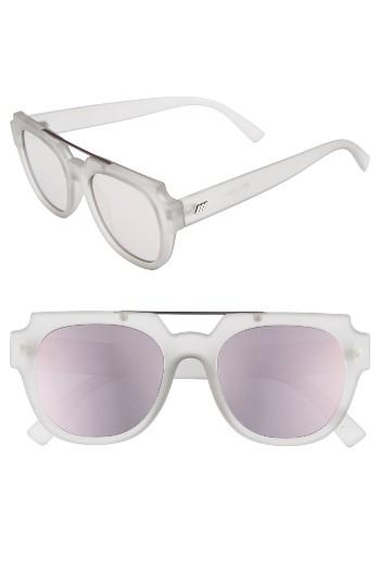 Women's Le Specs La Habana 52mm Retro Sunglasses - Matte Mist