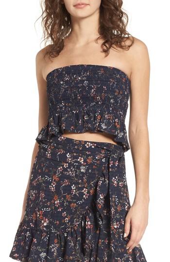Women's Tularosa Bobby Bandeau Smocked Top - Black